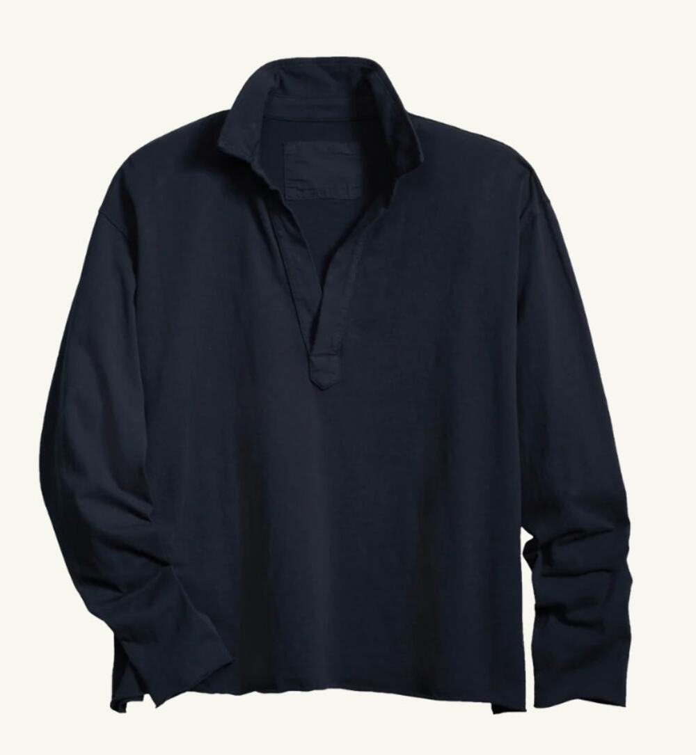 Frank & Eileen Popover Patrick Henley Cotton Top Size S
